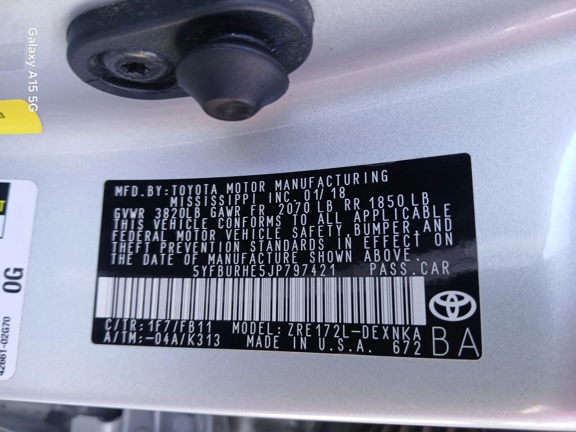 2018 Toyota Corolla LE Sedan 4D Maitland FL