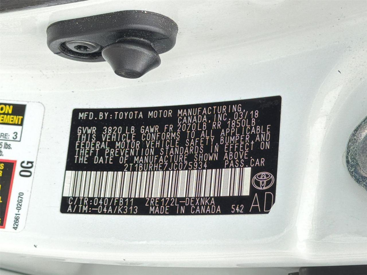 2018 Toyota Corolla LE Hagerstown MD