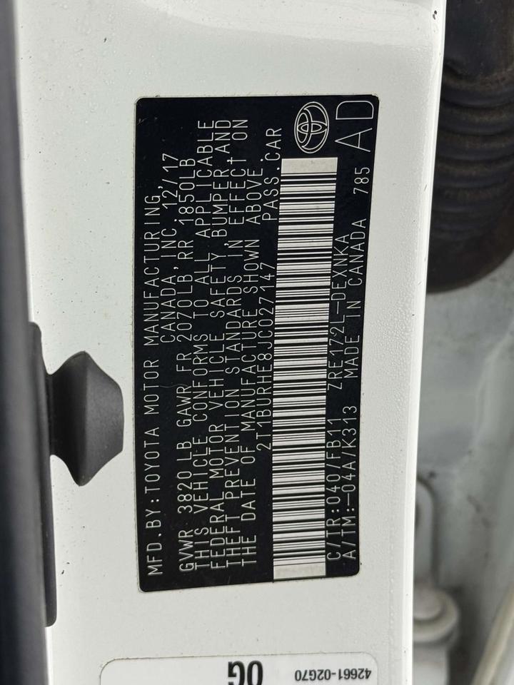 2018 Toyota Corolla LE Fredericksburg VA