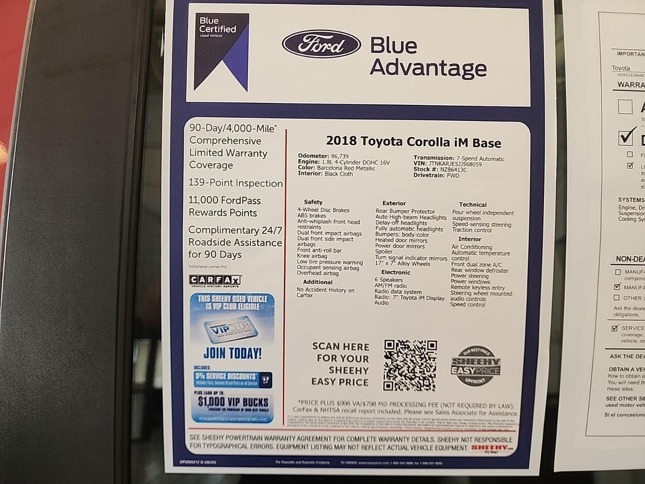 2018 Toyota Corolla iM Base Richmond VA