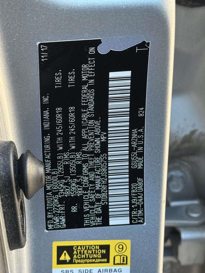 2018 Toyota Highlander LE Fredericksburg VA