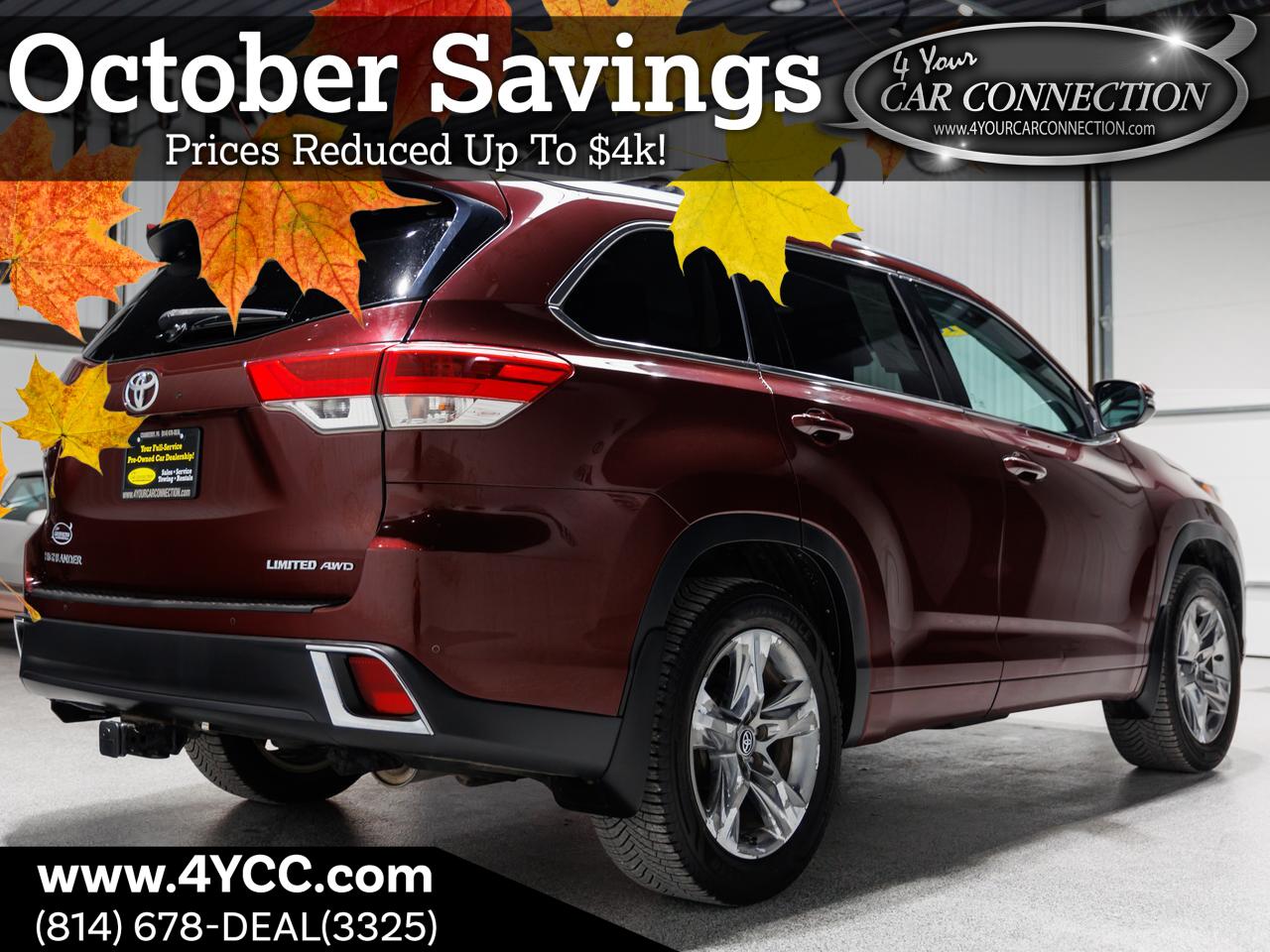 2018 Toyota Highlander Limited Platinum AWD 7-Passenger NAV Cranberry PA