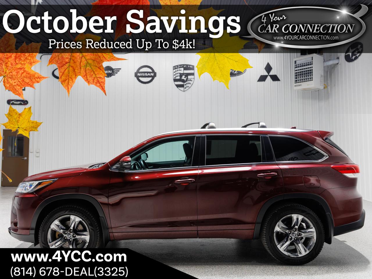 2018 Toyota Highlander Limited Platinum AWD 7-Passenger NAV Cranberry PA