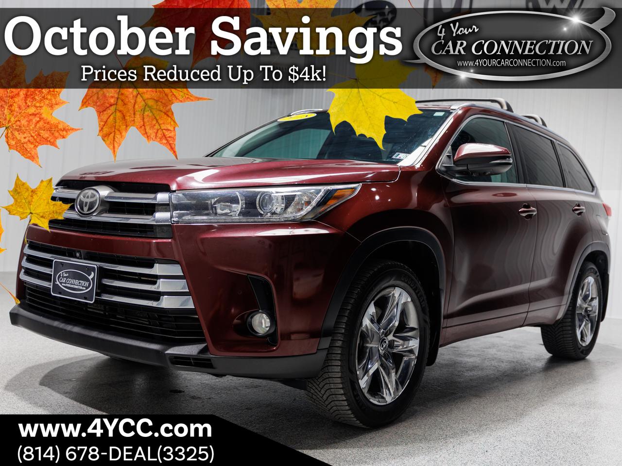 2018 Toyota Highlander Limited Platinum AWD 7-Passenger NAV Cranberry PA
