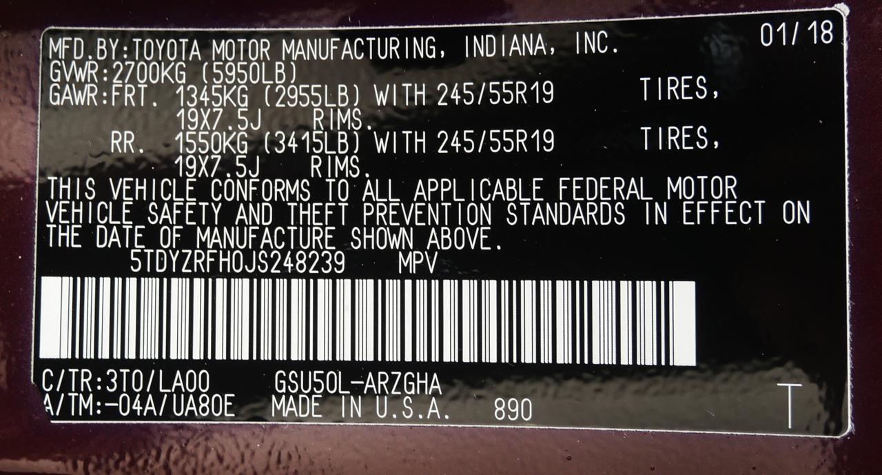 2018 Toyota Highlander Limited Platinum San Juan TX