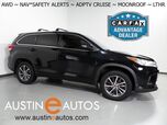 2018 Toyota Highlander XLE AWD 8 PSNGR *NAVIGATION, ADAPTIVE CRUISE, SAFETY ALERTS, BACKUP-CAMERA, COLOR TOUCHSCREEN, MOONROOF, LEATHER, HEATED SEATS, 3RD ROW SEATING, POWER LIFTGATE, KEYLESS ENTRY, BLUETOOTH PHONE & AUDIO