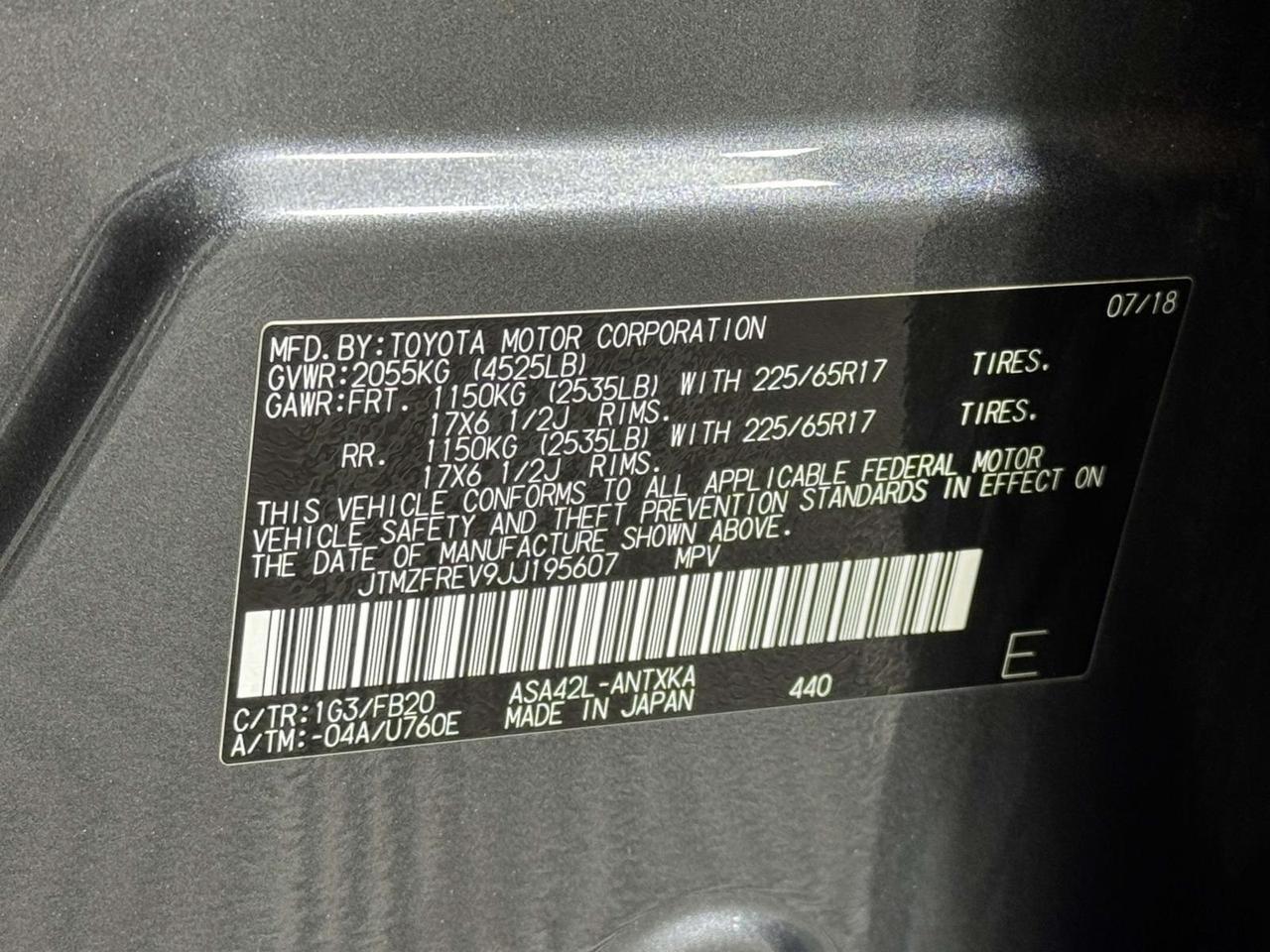 2018 Toyota RAV4 LE Fredericksburg VA