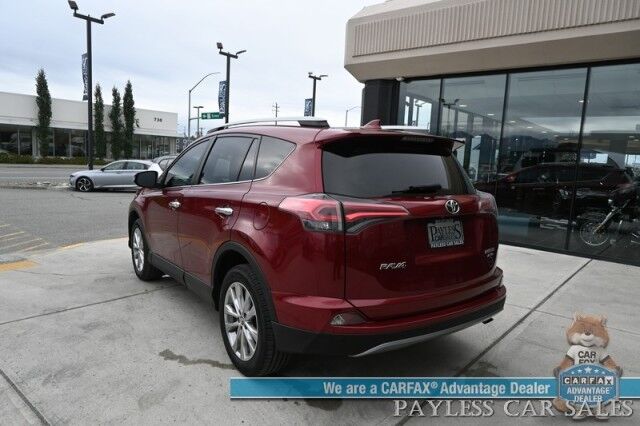 2018 Toyota RAV4 Limited / AWD / Advanced Technology Package / Auto Start / Power & Heated Seats / Navigation / Sunroof / JBL Speakers / Cruise Control / Lane Departure & Blind Spot / Bluetooth / Back Up Camera / 28 MPG Anchorage AK