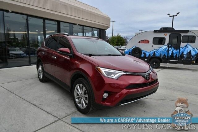2018 Toyota RAV4 Limited / AWD / Advanced Technology Package / Auto Start / Power & Heated Seats / Navigation / Sunroof / JBL Speakers / Cruise Control / Lane Departure & Blind Spot / Bluetooth / Back Up Camera / 28 MPG Anchorage AK