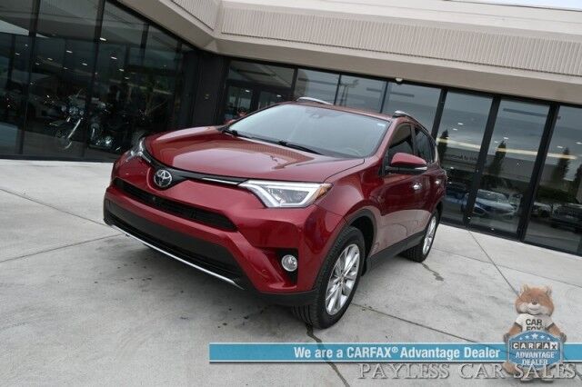 2018 Toyota RAV4 Limited / AWD / Advanced Technology Package / Auto Start / Power & Heated Seats / Navigation / Sunroof / JBL Speakers / Cruise Control / Lane Departure & Blind Spot / Bluetooth / Back Up Camera / 28 MPG Anchorage AK