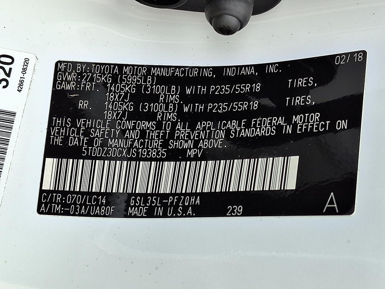 2018 Toyota Sienna XLE 7 Passenger Allentown PA