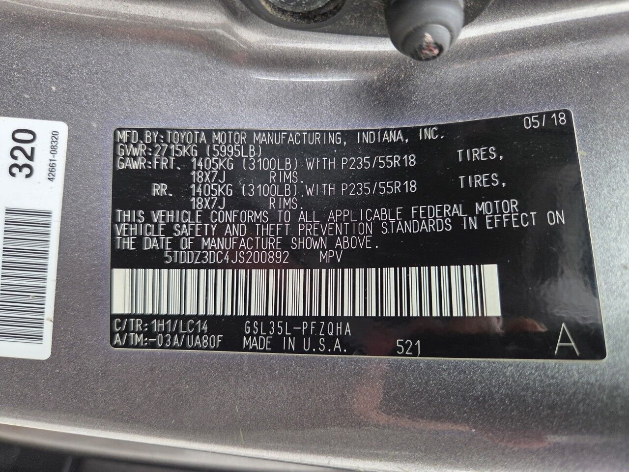 2018 Toyota Sienna XLE Charlton MA