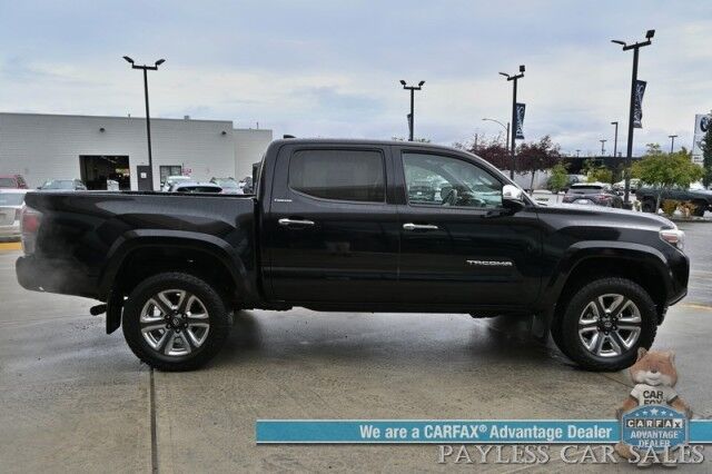 2018 Toyota Tacoma Limited / 4X4 / Crew Cab / Heated Leather Seats / NAV / Sunroof / JBL Speakers / Lane Watch & Blind Spot Alert / Bluetooth / Bed Liner / Keyless Entry & Start / Only 62K Miles / Back Up Cam / Tow Pkg / 1-Owner Anchorage AK