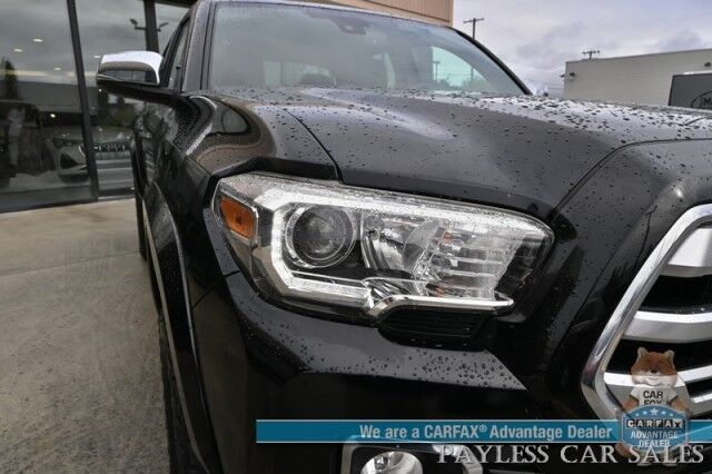 2018 Toyota Tacoma Limited / 4X4 / Crew Cab / Heated Leather Seats / NAV / Sunroof / JBL Speakers / Lane Watch & Blind Spot Alert / Bluetooth / Bed Liner / Keyless Entry & Start / Only 62K Miles / Back Up Cam / Tow Pkg / 1-Owner Anchorage AK