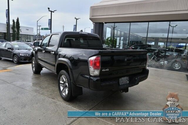 2018 Toyota Tacoma Limited / 4X4 / Crew Cab / Heated Leather Seats / NAV / Sunroof / JBL Speakers / Lane Watch & Blind Spot Alert / Bluetooth / Bed Liner / Keyless Entry & Start / Only 62K Miles / Back Up Cam / Tow Pkg / 1-Owner Anchorage AK