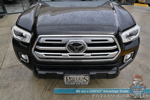 2018 Toyota Tacoma Limited / 4X4 / Crew Cab / Heated Leather Seats / NAV / Sunroof / JBL Speakers / Lane Watch & Blind Spot Alert / Bluetooth / Bed Liner / Keyless Entry & Start / Only 62K Miles / Back Up Cam / Tow Pkg / 1-Owner Anchorage AK