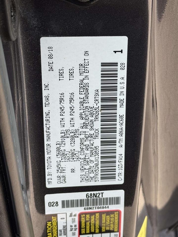 2018 Toyota Tacoma SR Fredericksburg VA