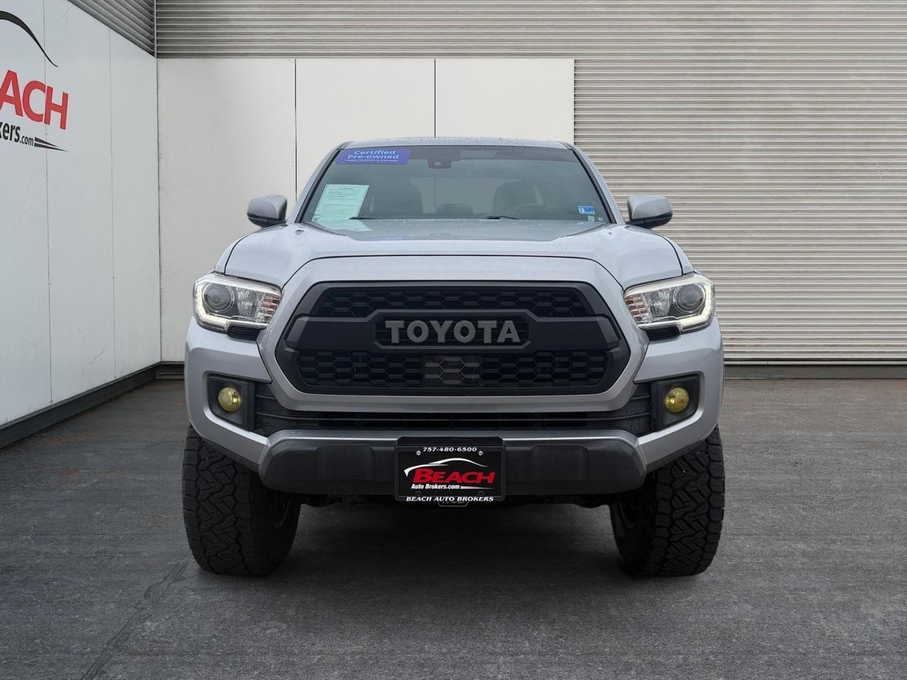 2018 Toyota Tacoma TRD OFFROAD, HEATED SEATS, SUNROOF, POWER SLIDING REAR WINDOW, BACKUP CAMERA, KEYLESS ENTRY, ALL WEATHER FLOOR MATS, JBL SPEAKERS, APPLE CARPLAY/ANDROID AUTO, NAVIGATION, THIS TOYOTA TACOMA IS READY FORD ITS NEXT ADVENTURE! Norfolk VA