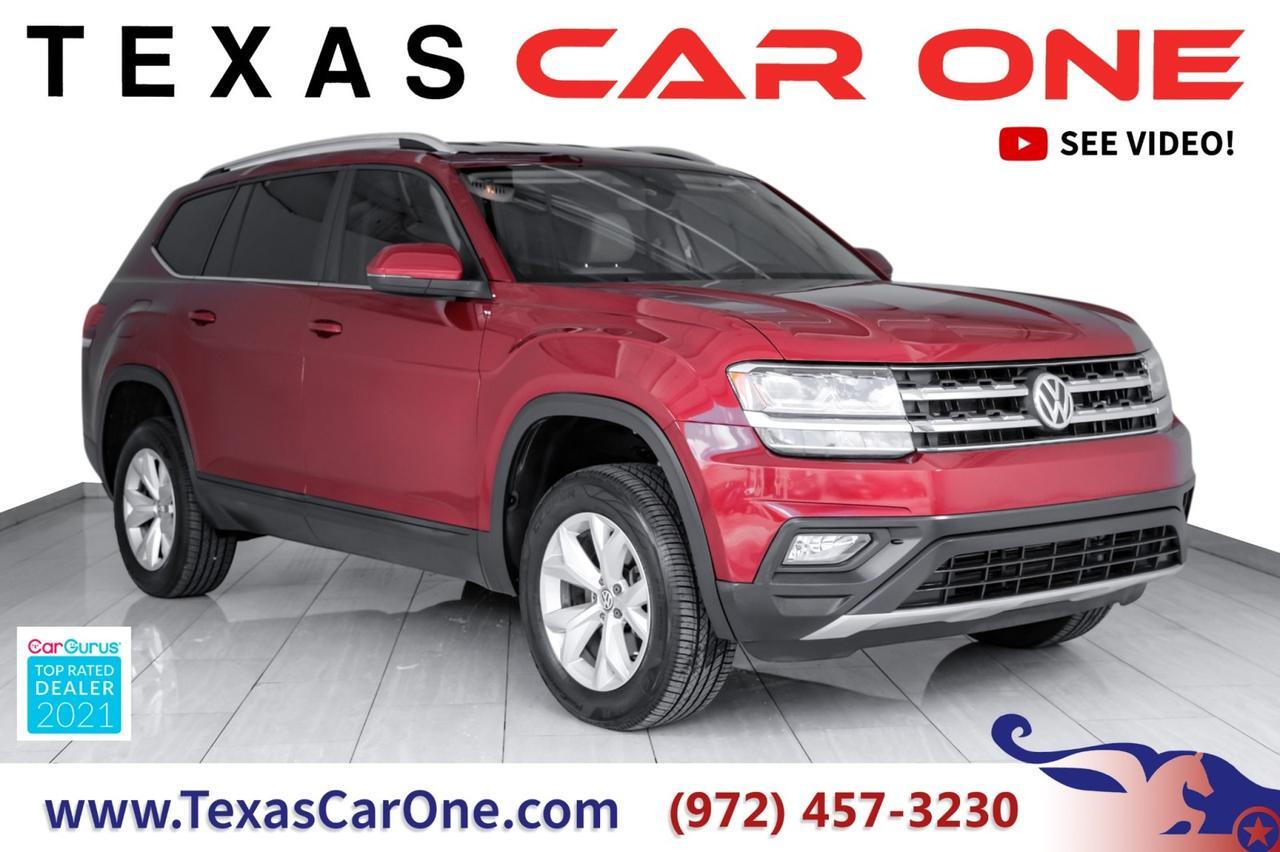 2018 Volkswagen Atlas 3.6L SE WITH TECHNOLOGY BLIND SPOT ASSIST LANE ASSIST FRONT ASSIST LEATHER REAR CAMERA KEYLESS START Carrollton TX