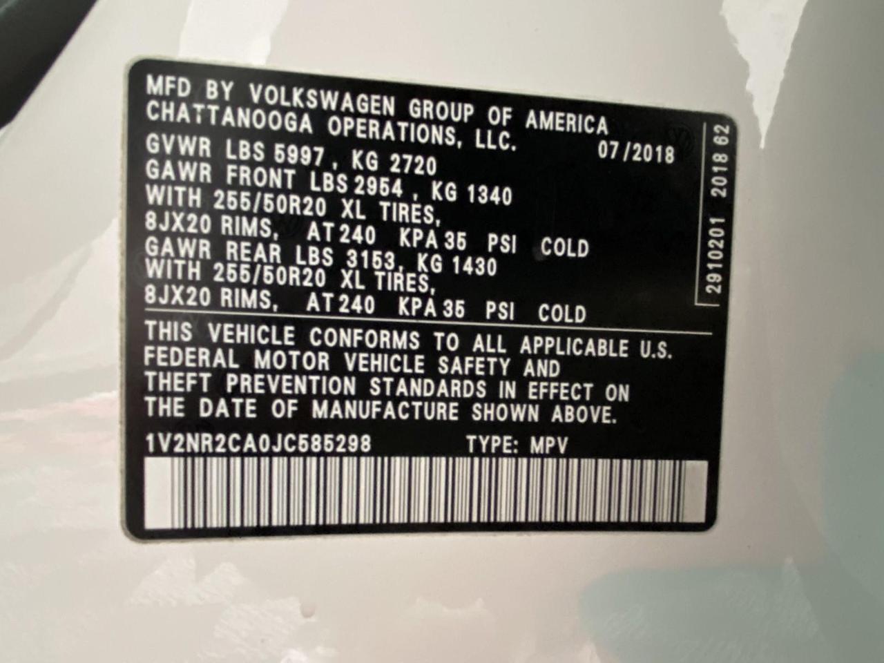 2018 Volkswagen Atlas 3.6L V6 SEL Premium Richmond Hill NY