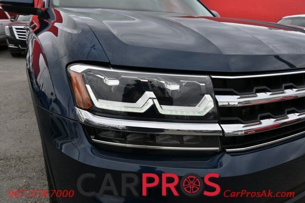 2018 Volkswagen Atlas S - AWD - Power Locks, Windows & Mirrors - Keyless Entry - Dual Climate Control - Bluetooth - Backup Camera - 3rd Row - Seats 7 - Luggage Rack - Aluminum Wheels - Tow Pkg Anchorage AK