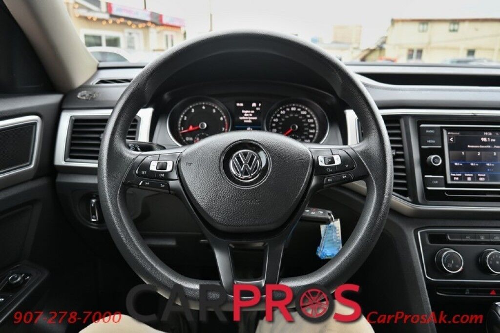 2018 Volkswagen Atlas S - AWD - Power Locks, Windows & Mirrors - Keyless Entry - Dual Climate Control - Bluetooth - Backup Camera - 3rd Row - Seats 7 - Luggage Rack - Aluminum Wheels - Tow Pkg Anchorage AK
