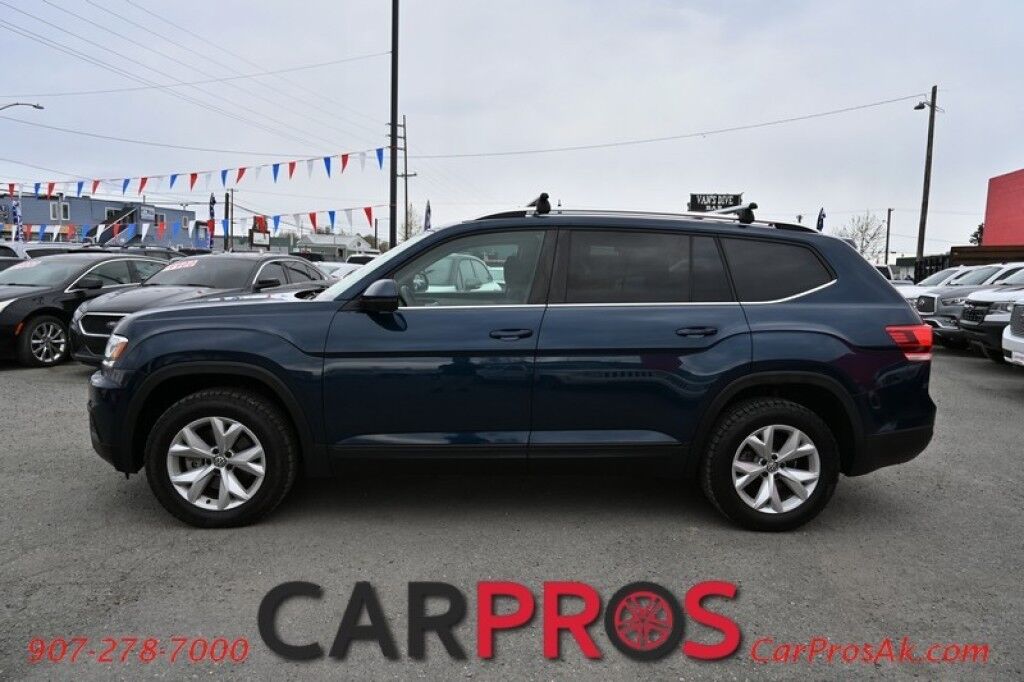 2018 Volkswagen Atlas S - AWD - Power Locks, Windows & Mirrors - Keyless Entry - Dual Climate Control - Bluetooth - Backup Camera - 3rd Row - Seats 7 - Luggage Rack - Aluminum Wheels - Tow Pkg Anchorage AK