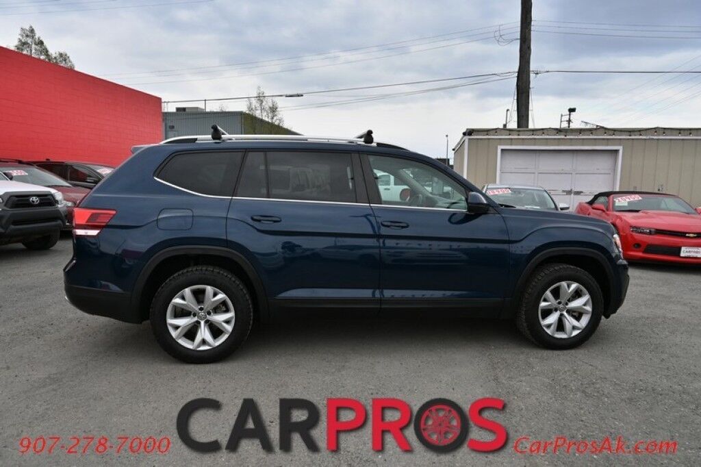2018 Volkswagen Atlas S - AWD - Power Locks, Windows & Mirrors - Keyless Entry - Dual Climate Control - Bluetooth - Backup Camera - 3rd Row - Seats 7 - Luggage Rack - Aluminum Wheels - Tow Pkg Anchorage AK