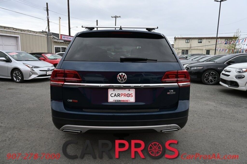 2018 Volkswagen Atlas S - AWD - Power Locks, Windows & Mirrors - Keyless Entry - Dual Climate Control - Bluetooth - Backup Camera - 3rd Row - Seats 7 - Luggage Rack - Aluminum Wheels - Tow Pkg Anchorage AK