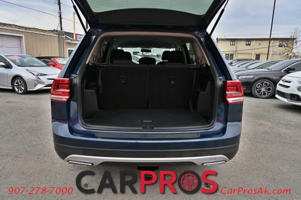 2018 Volkswagen Atlas S - AWD - Power Locks, Windows & Mirrors - Keyless Entry - Dual Climate Control - Bluetooth - Backup Camera - 3rd Row - Seats 7 - Luggage Rack - Aluminum Wheels - Tow Pkg Anchorage AK