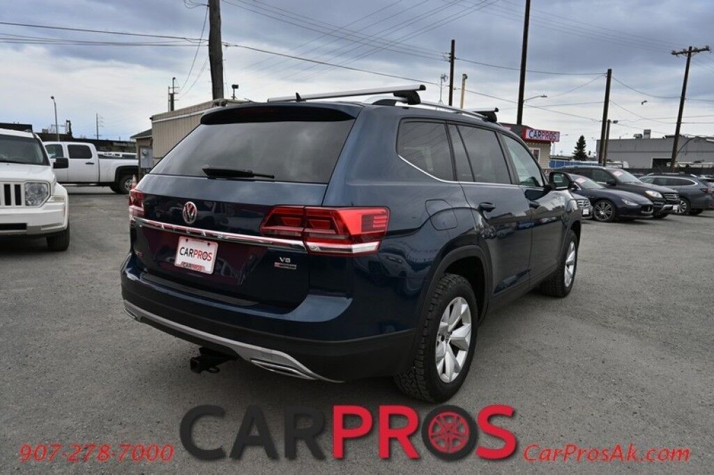 2018 Volkswagen Atlas S - AWD - Power Locks, Windows & Mirrors - Keyless Entry - Dual Climate Control - Bluetooth - Backup Camera - 3rd Row - Seats 7 - Luggage Rack - Aluminum Wheels - Tow Pkg Anchorage AK