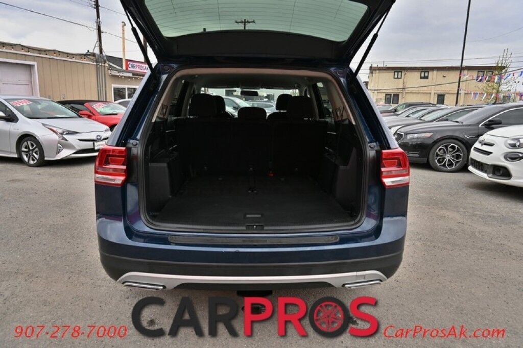 2018 Volkswagen Atlas S - AWD - Power Locks, Windows & Mirrors - Keyless Entry - Dual Climate Control - Bluetooth - Backup Camera - 3rd Row - Seats 7 - Luggage Rack - Aluminum Wheels - Tow Pkg Anchorage AK