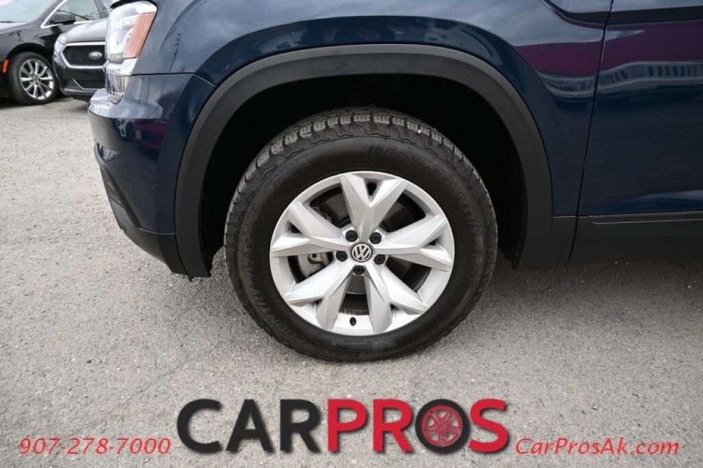 2018 Volkswagen Atlas S - AWD - Power Locks, Windows & Mirrors - Keyless Entry - Dual Climate Control - Bluetooth - Backup Camera - 3rd Row - Seats 7 - Luggage Rack - Aluminum Wheels - Tow Pkg Anchorage AK