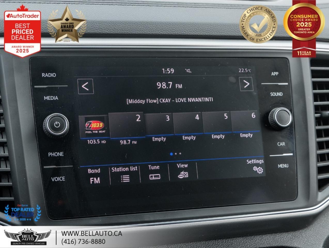 2018 Volkswagen Atlas Trendline | 7PASS | B.CAM | BLUETOOTH | NOACCIDENT Toronto ON