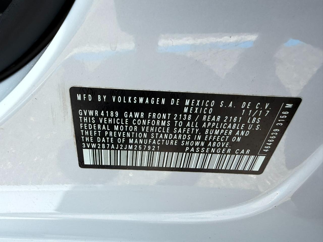 2018 Volkswagen Jetta 1.4T S Auto Jacksonville FL