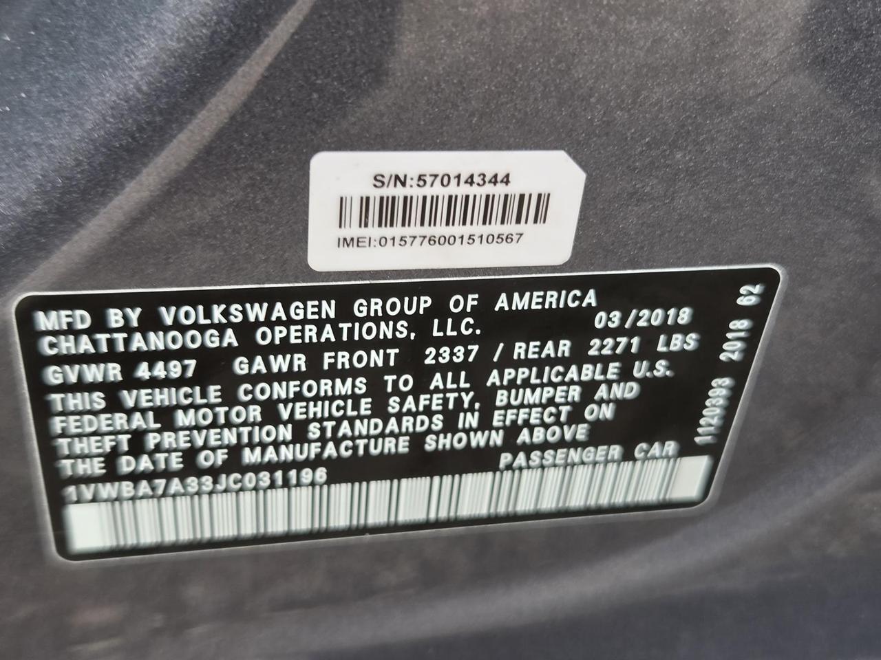 2018 Volkswagen Passat 2.0T SE Auto Beeville TX