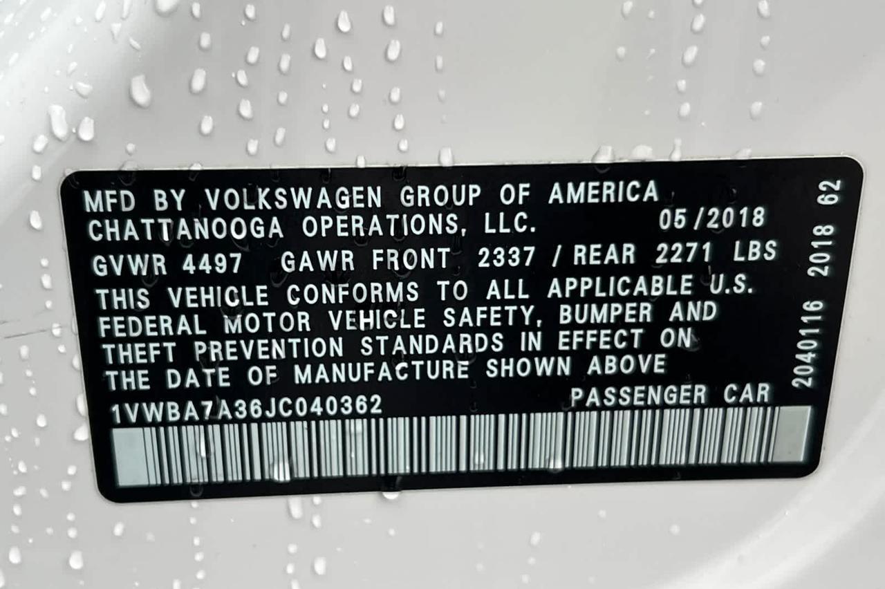 2018 Volkswagen Passat 2.0T SE w/Technology Roseville CA