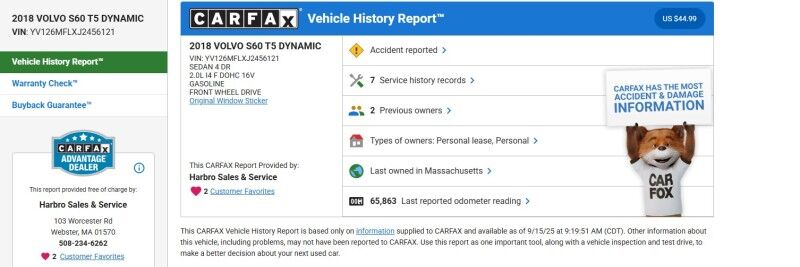 2018 Volvo S60 Dynamic Whitinsville MA