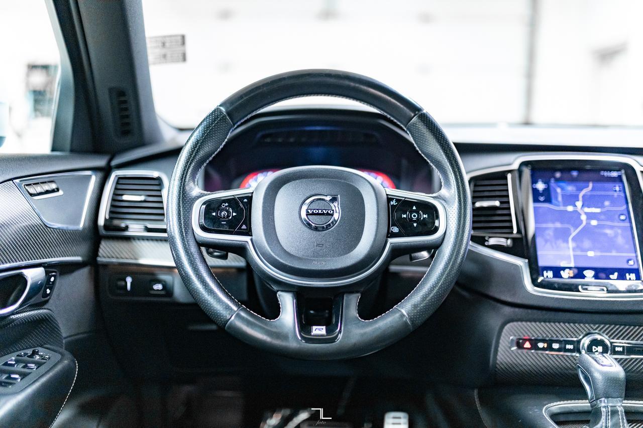 2018 Volvo XC90 AWD T6 R-Design Leather Roof Nav BCam Red Deer AB