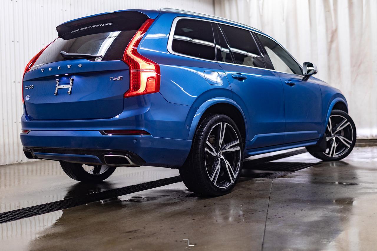 2018 Volvo XC90 AWD T6 R-Design Leather Roof Nav BCam Red Deer AB