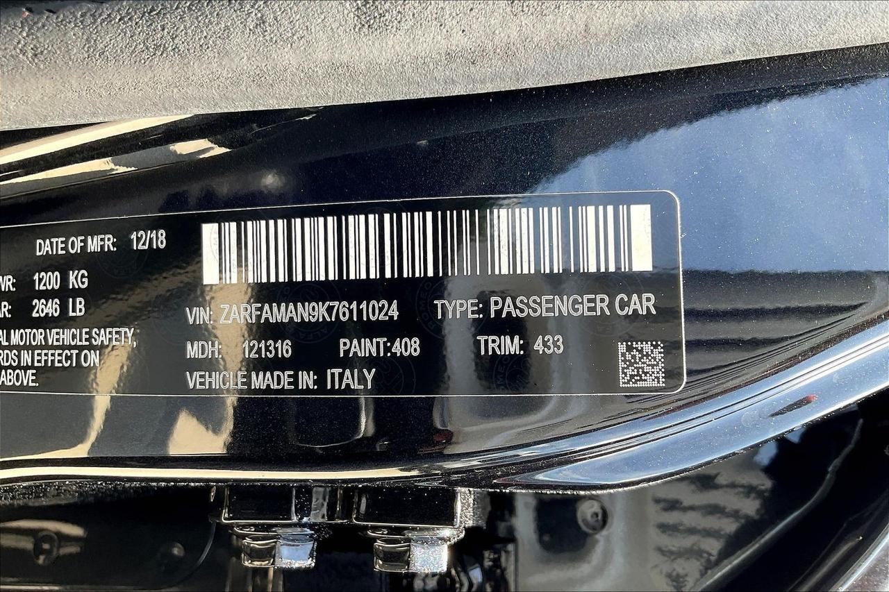 2019 ALFA ROMEO GIULIA Houston TX