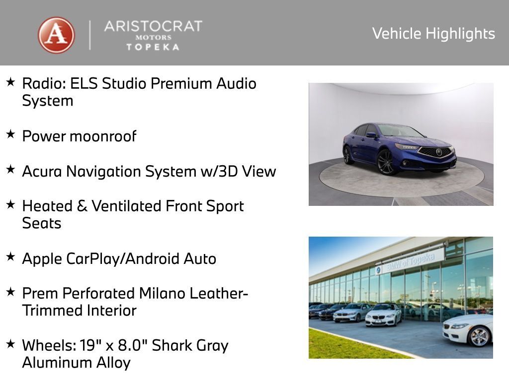 2019 Acura TLX 3.5L Technology Pkg w/A-Spec Pkg San Clemente CA