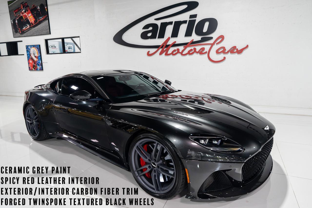 2019 Aston Martin DBS Superleggera Ceramic Grey paint, Spicy Red leather interior, carbon galore AND MUCH MORE!!