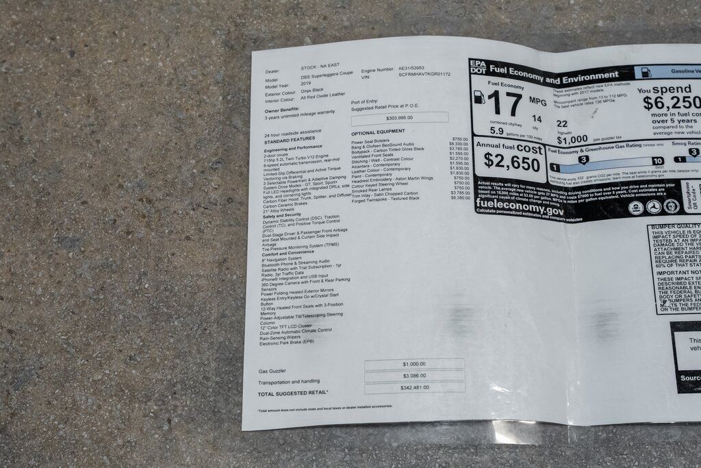 2019 Aston Martin DBS Superleggera Ft Lauderdale FL