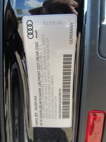 2019 Audi A4 2.0 TFSI Premium Plano TX