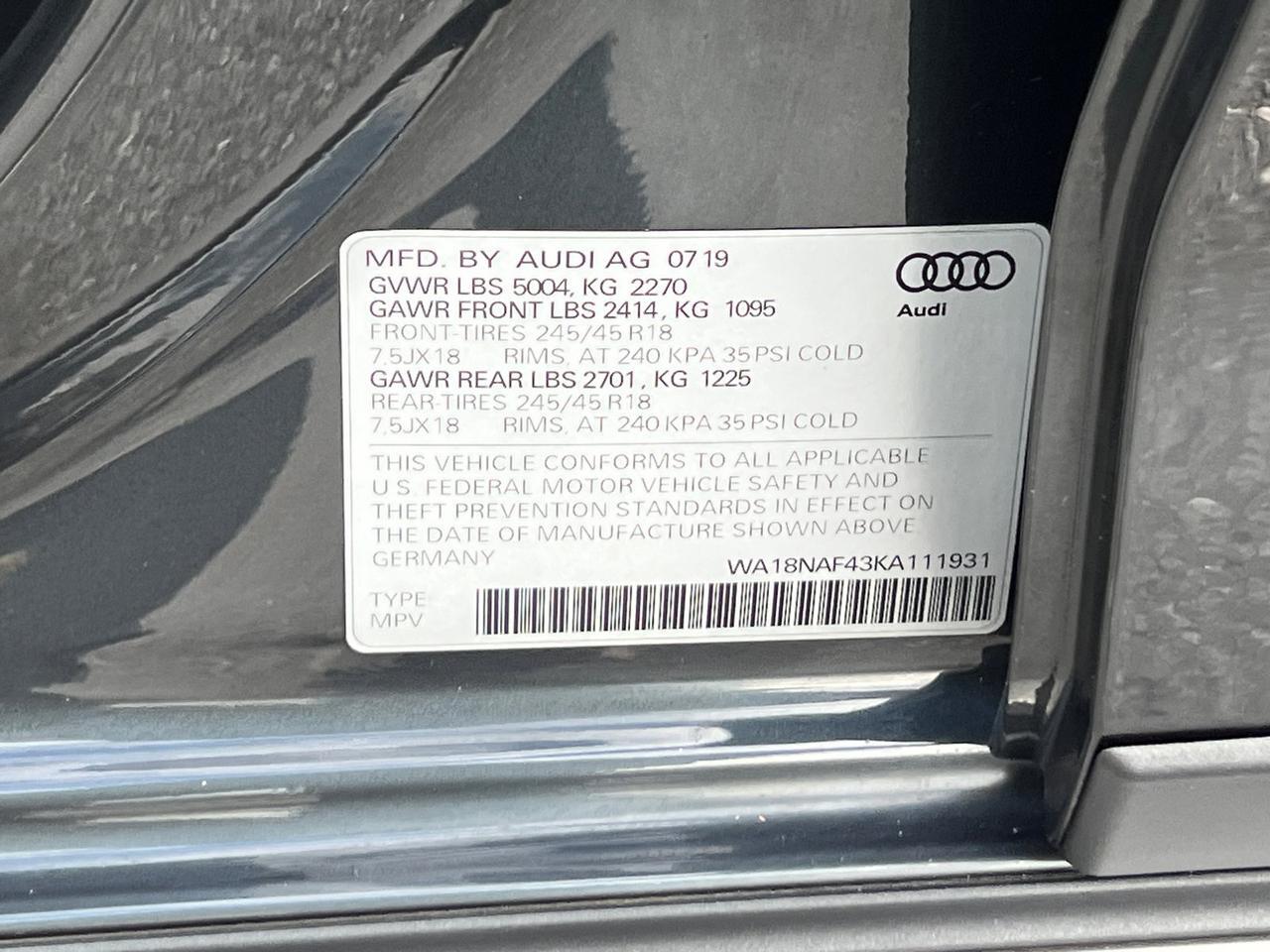 2019 Audi A4 allroad 2.0T Premium Plus Hagerstown MD