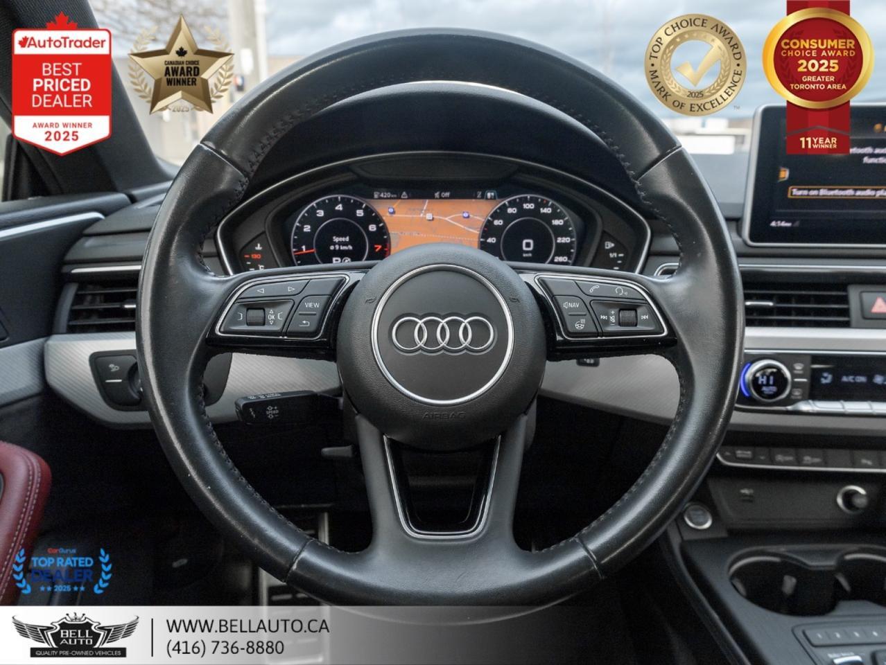 2019 Audi A5 Coupe Progressiv | QUATTRO | NAVI | B.CAM | SUNROOF | REDLTHR | NOACCIDENT Toronto ON