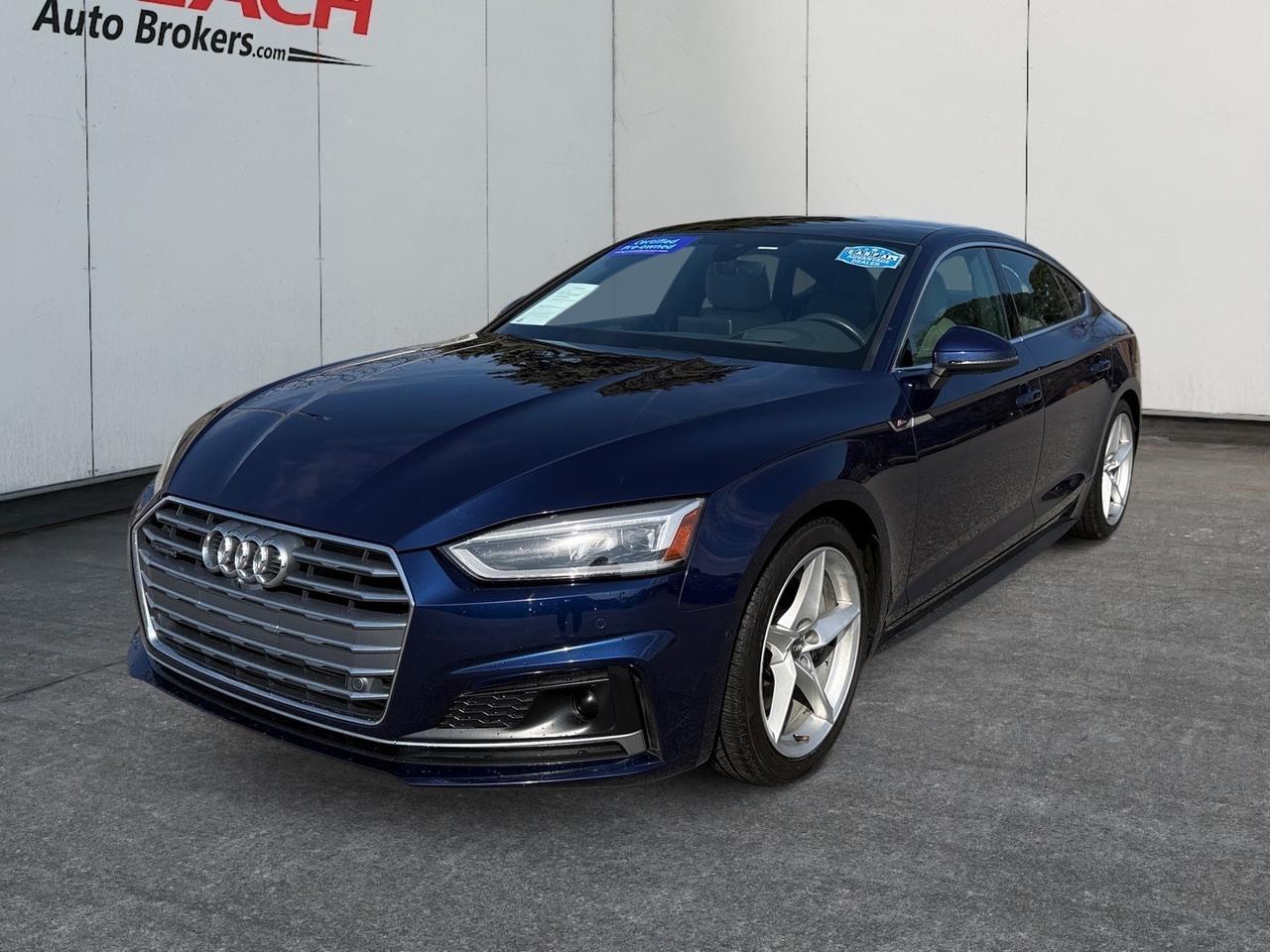 2019 Audi A5 Sportback Prestige, HEATED/VENTILATED SEATS, HEATED REAR SEATS, APPLE CARPLAY/ANDROID AUTO, SUNROOF, UNIVERSAL GARAGE DOOR OPENER, HOTSPOT, REMOTE KEYLESS ENTRY, POWER MIRRORS, BANG & ULUFSEN SPEAKERS, BLUETOOTH, ONLY 1 OWNER!