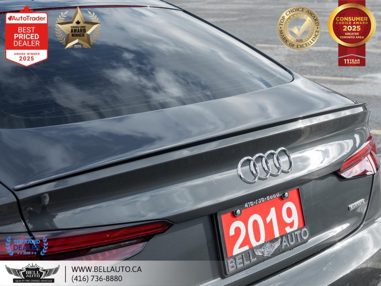 2019 Audi A5 Sportback Progressiv S-LINE QUATTRO SUNROOF B.CAM PWR&MMRYLTHR NOACCIDENT Toronto ON