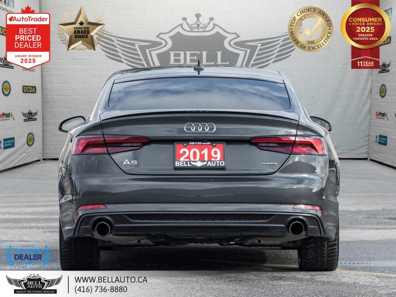 2019 Audi A5 Sportback Progressiv S-LINE QUATTRO SUNROOF B.CAM PWR&MMRYLTHR NOACCIDENT Toronto ON
